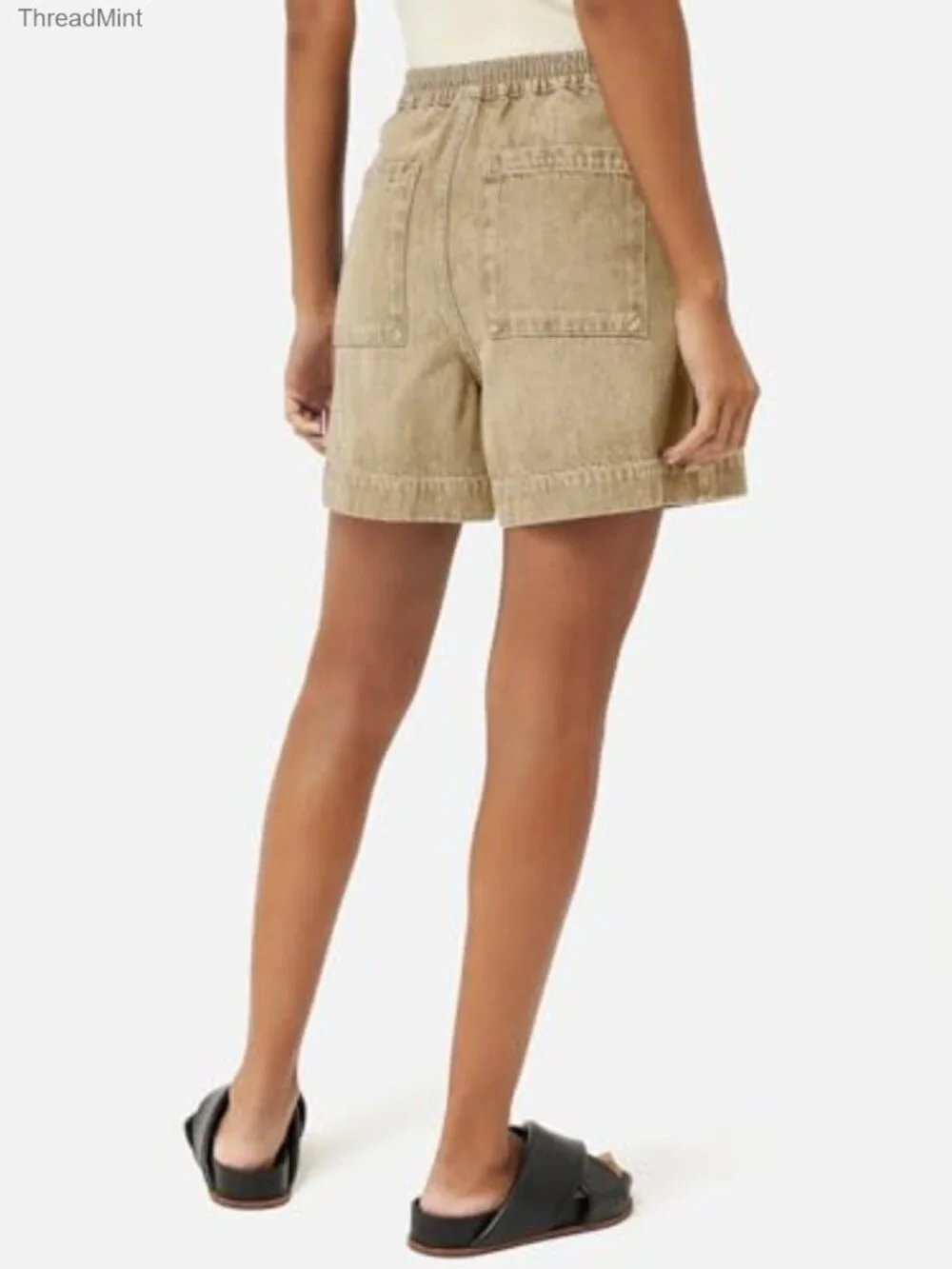 Women's High Waisted Denim Shorts Wide Leg Casual Summer